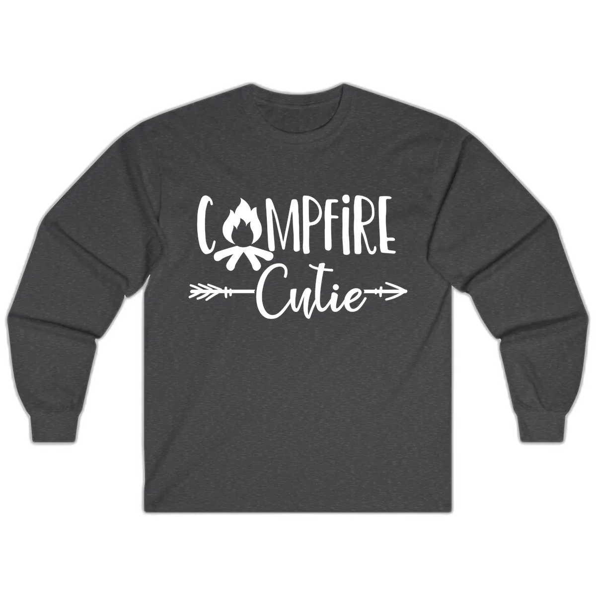 Campfire Cutie Long Sleeve in Dark Heather