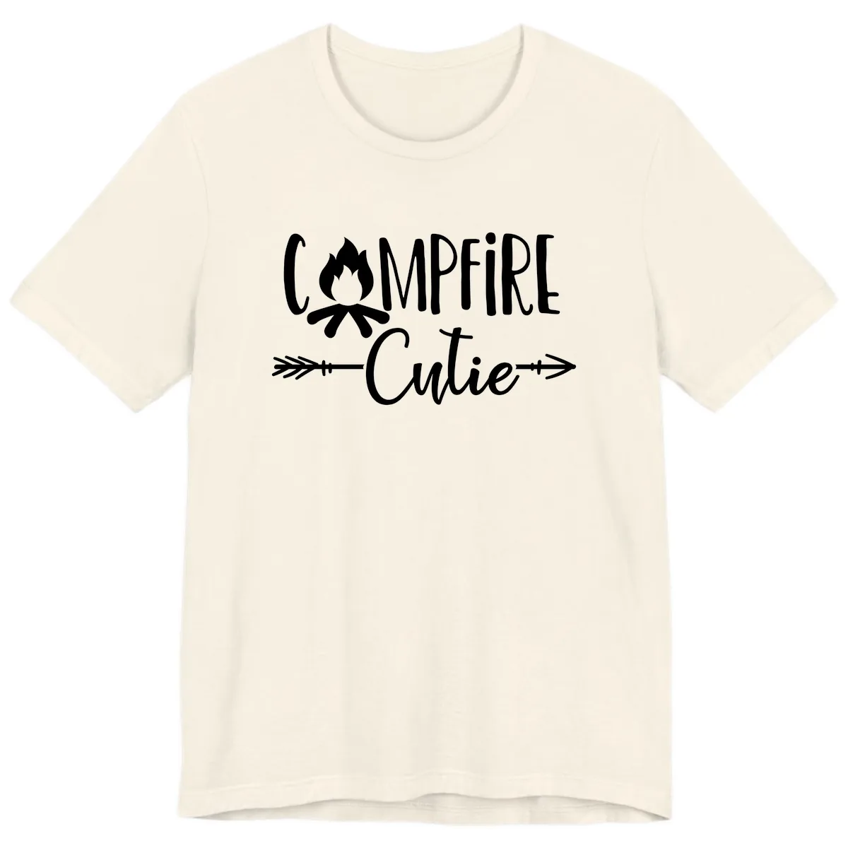 Campfire Cutie Premium T-Shirt in Natural