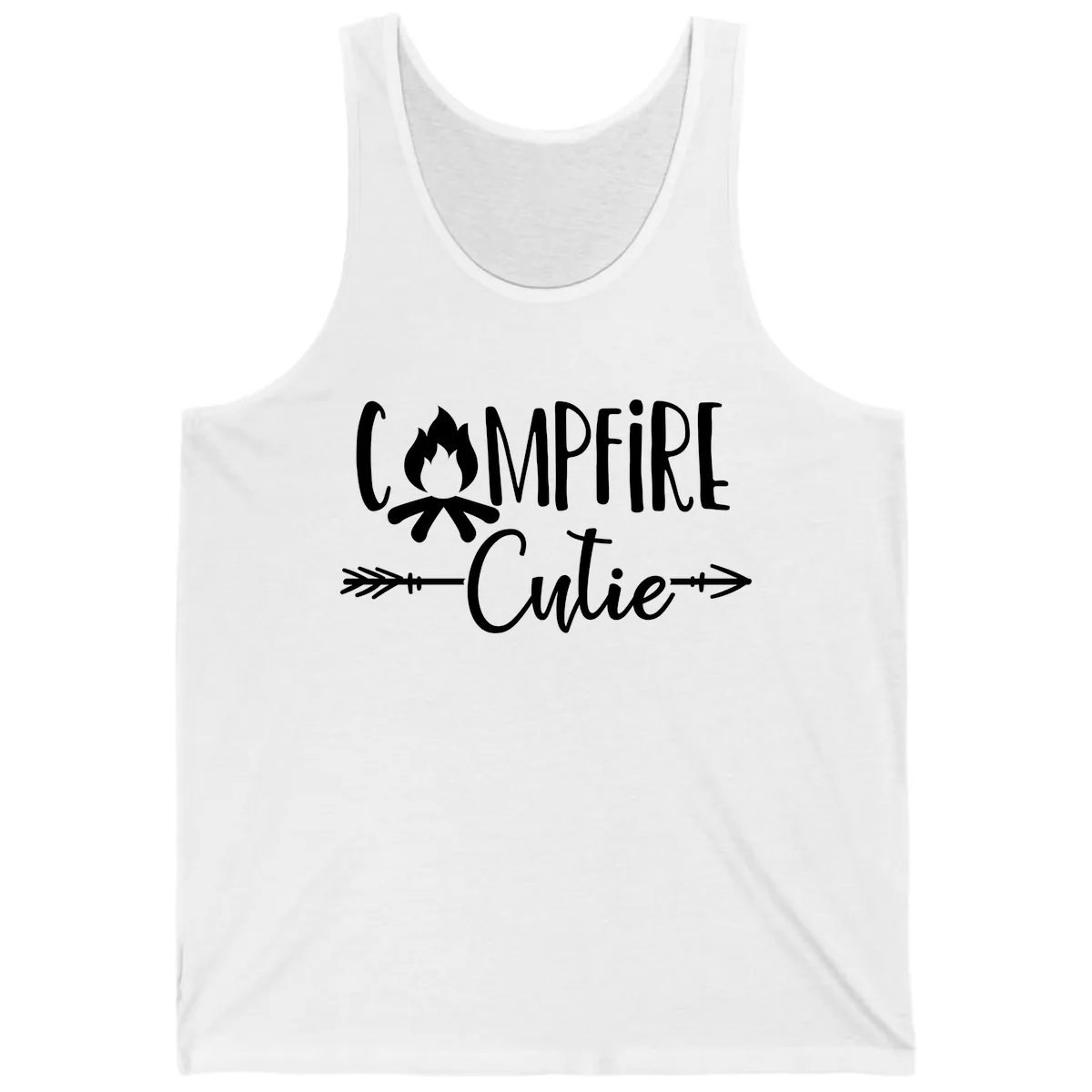 Campfire Cutie Tank in White