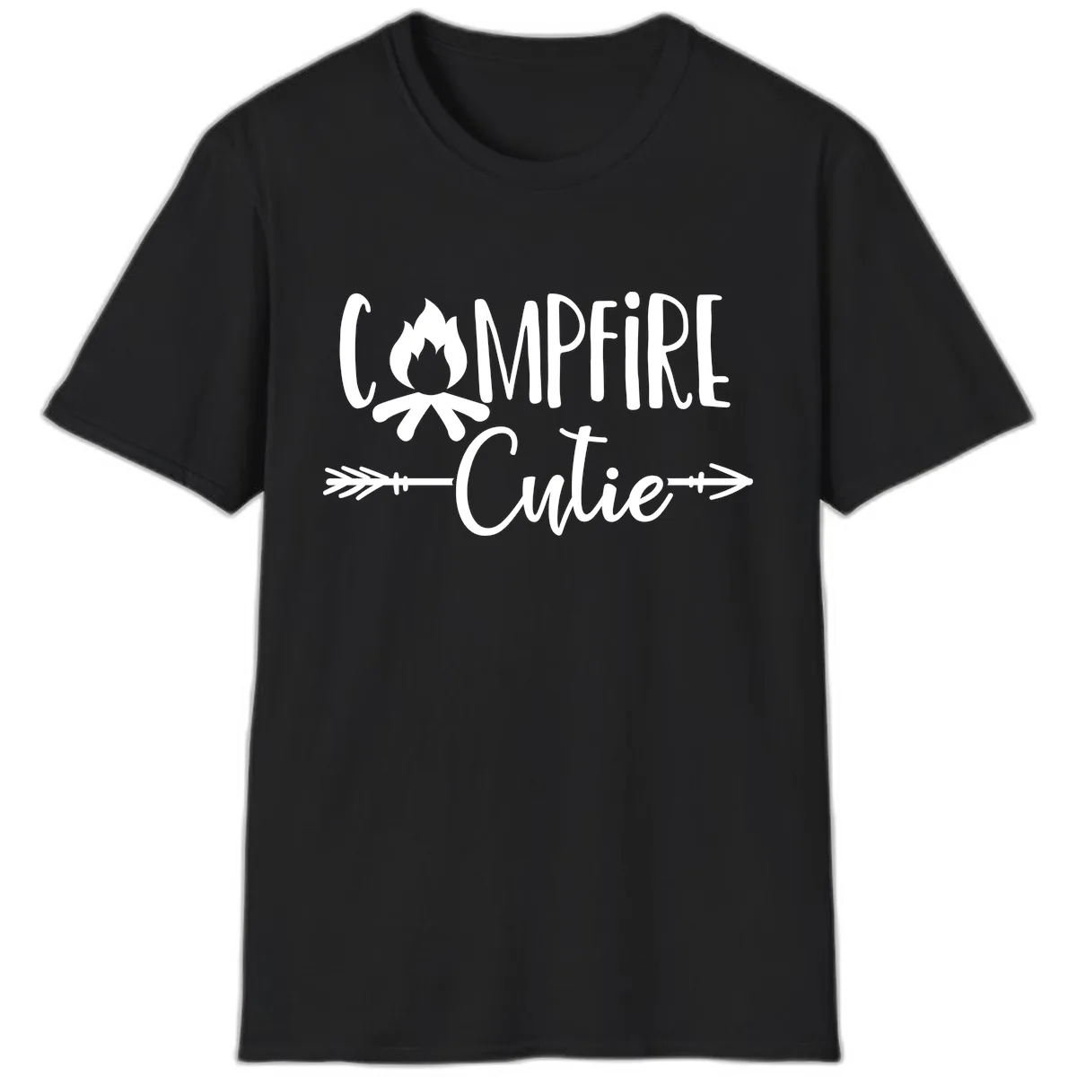 Campfire Cutie T-Shirt in Black