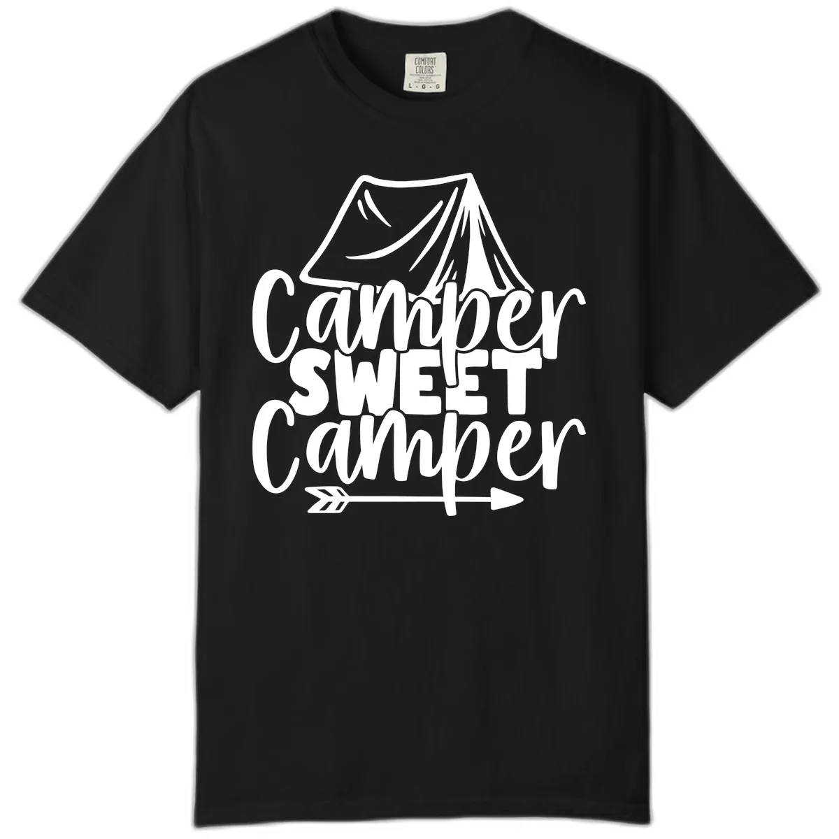 Camper Sweet Camper Comfort Color in Black