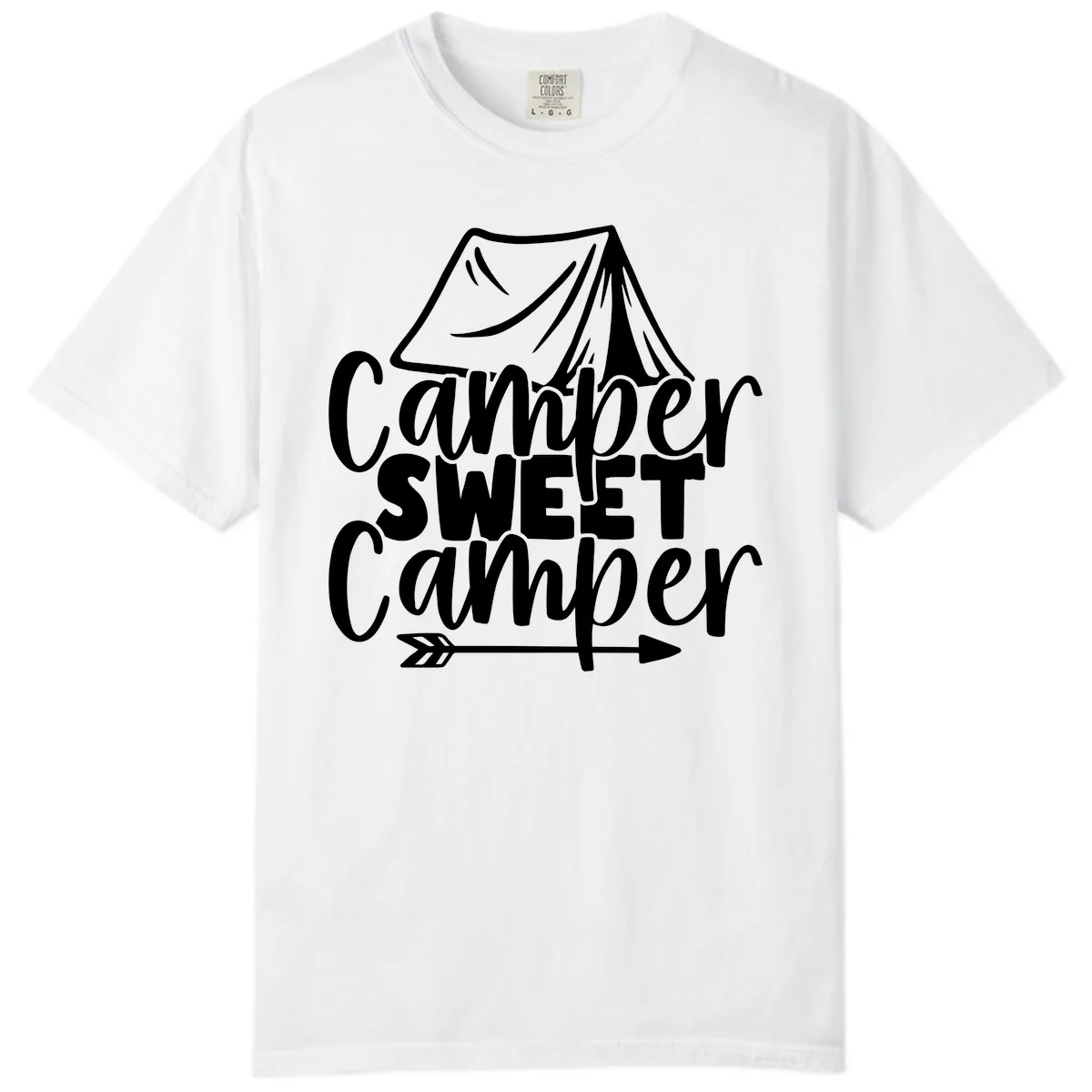 Camper Sweet Camper Comfort Color in White