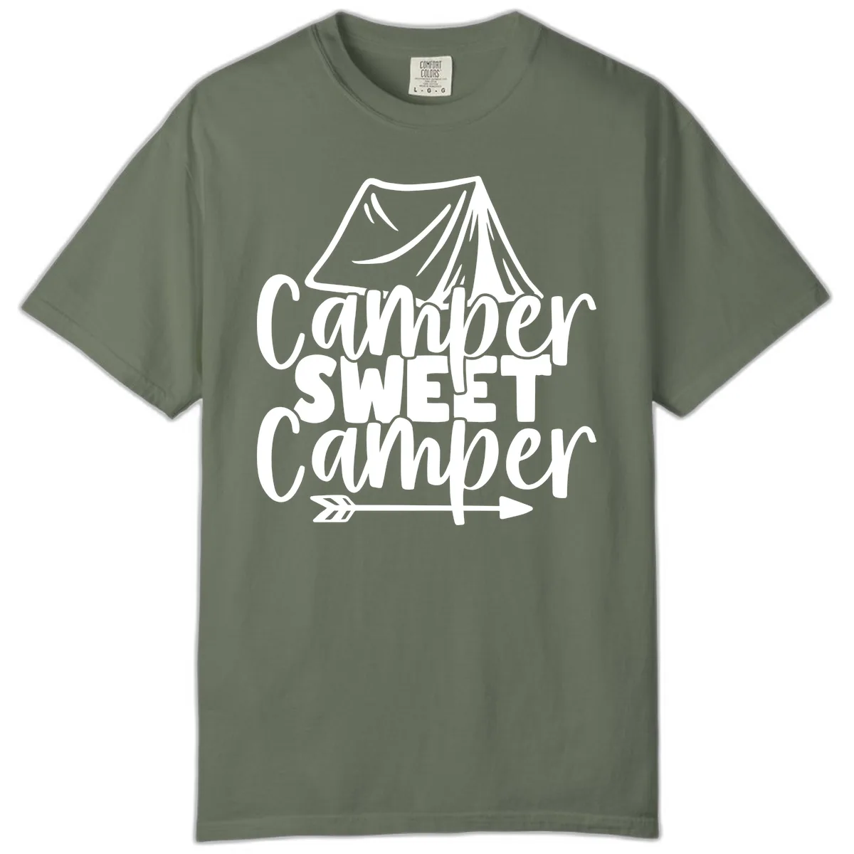 Camper Sweet Camper Comfort Color in Moss