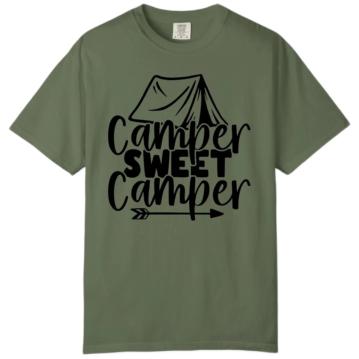Camper Sweet Camper Comfort Color in Sage