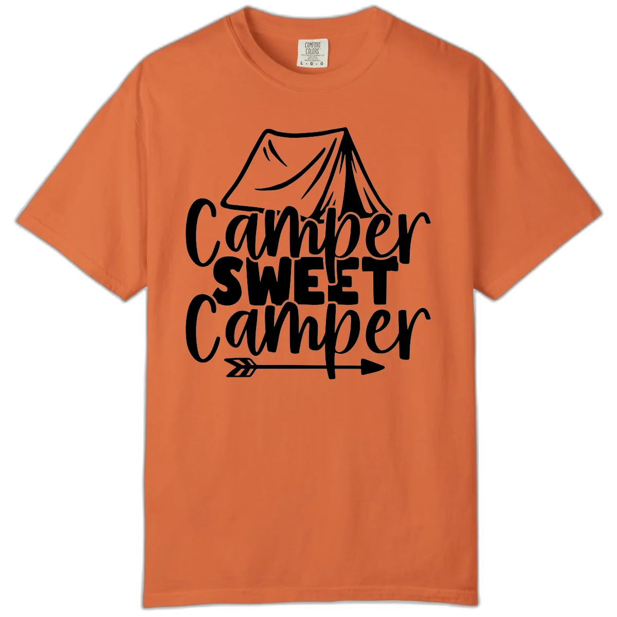 Camper Sweet Camper Comfort Color in Burnt Orange