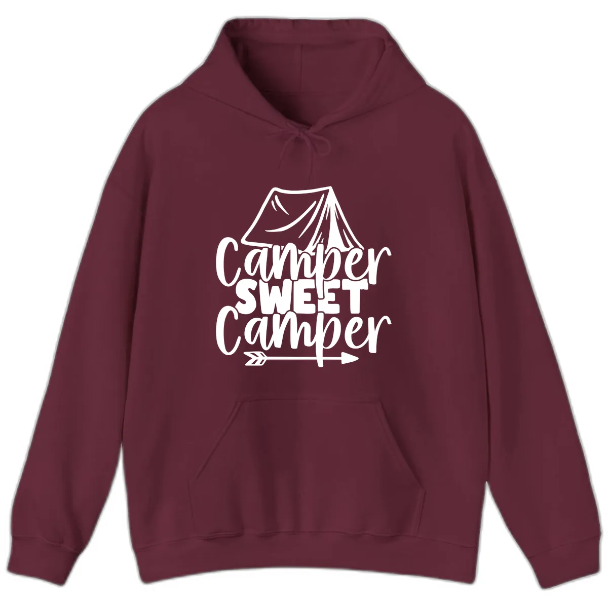 Camper Sweet Camper Hoodie in Maroon
