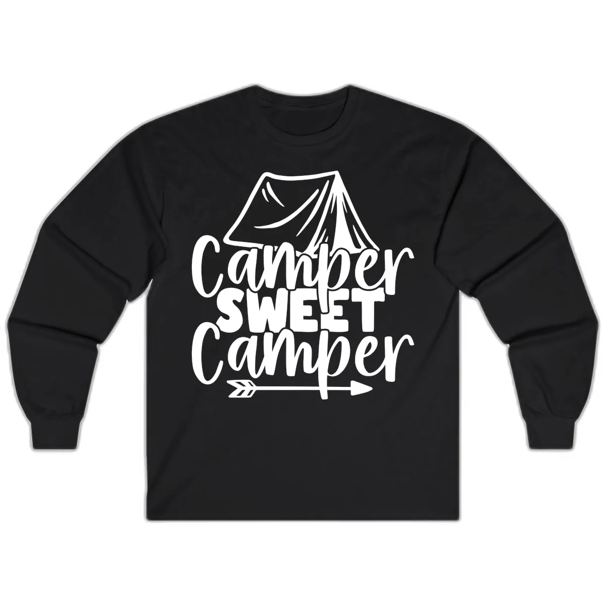 Camper Sweet Camper Long Sleeve in Black
