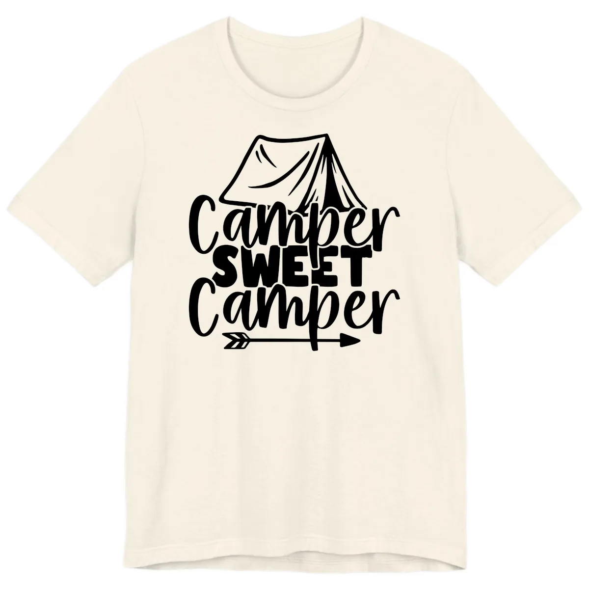 Camper Sweet Camper Premium T-Shirt in Natural