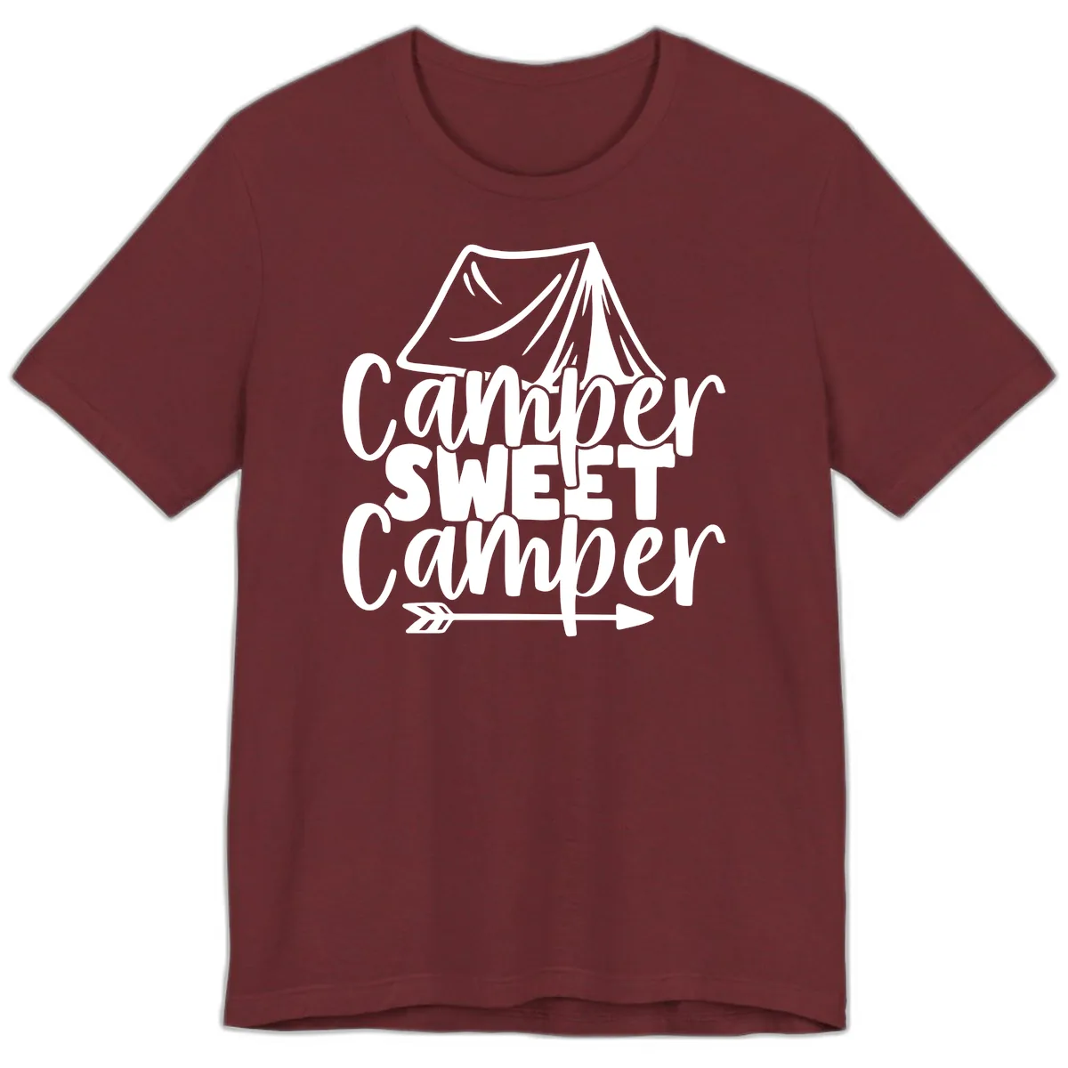 Camper Sweet Camper Premium T-Shirt in Heather Cardinal