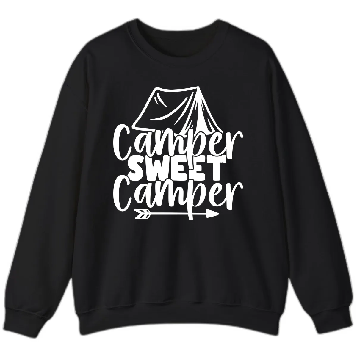 Camper Sweet Camper Sweatshirt in Black