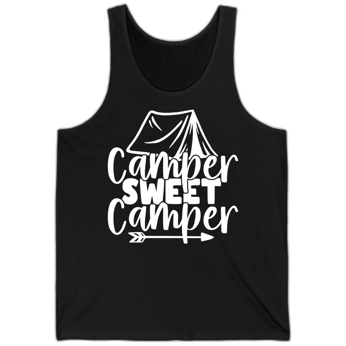 Camper Sweet Camper Tank in Black
