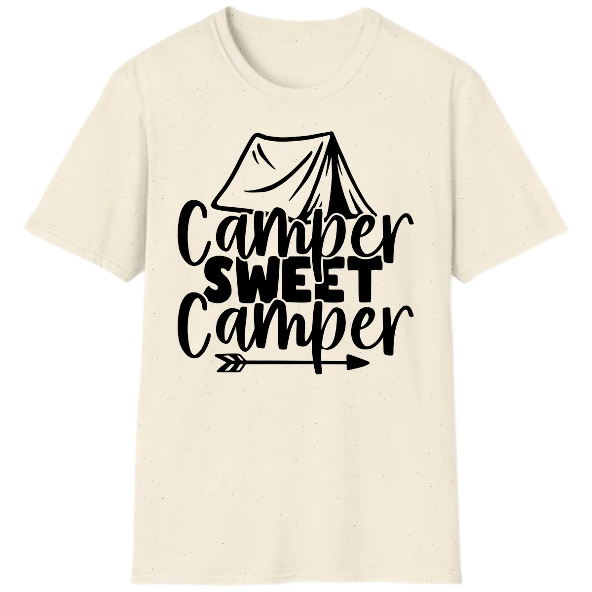 Camper Sweet Camper T-Shirt in Natural