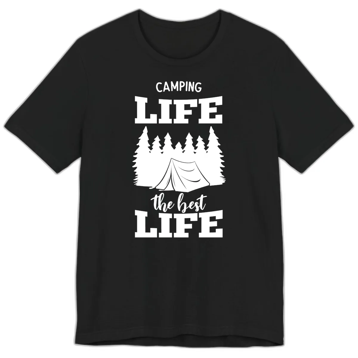 Camping Life The Best Life Premium T-Shirt in Black