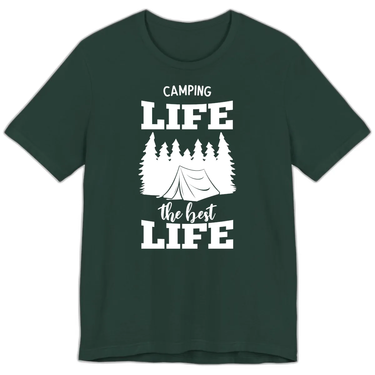 Camping Life The Best Life Premium T-Shirt in Forest