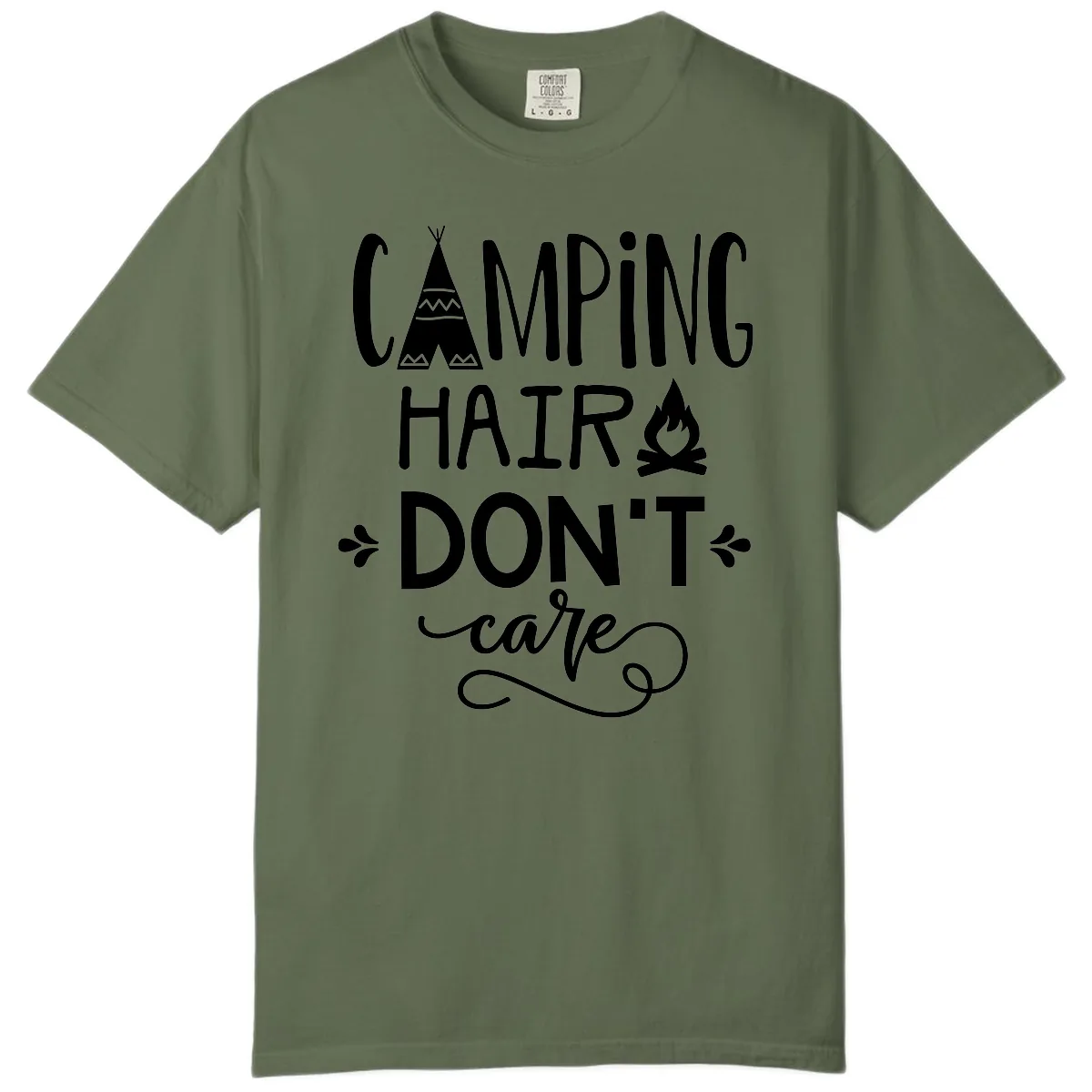 Camping Hair Don't Care Comfort Color in Sage