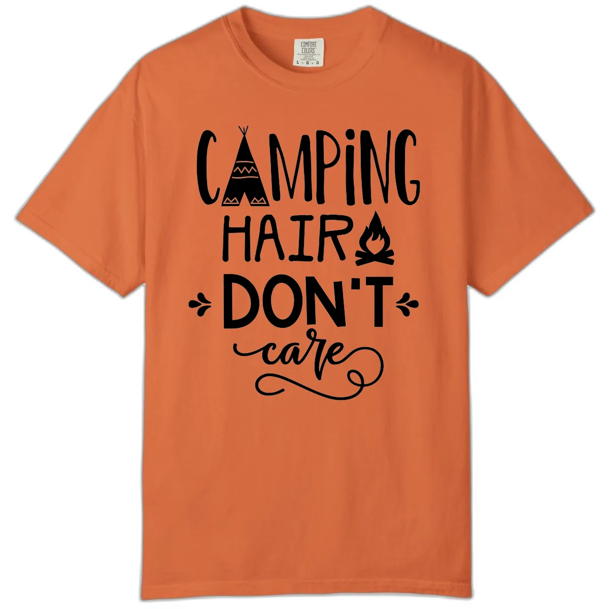 Camping Hair Don't Care Comfort Color in Burnt Orange