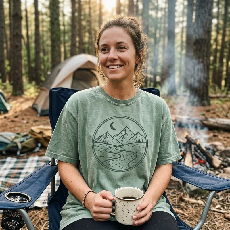 Comfort Colors Camping Shirts | Camp Life Shirts