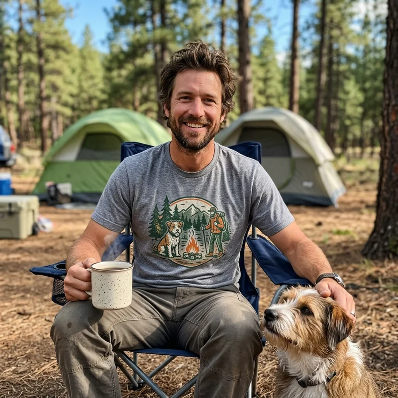 Camping With Dogs Shirts | Camp Life Shirts