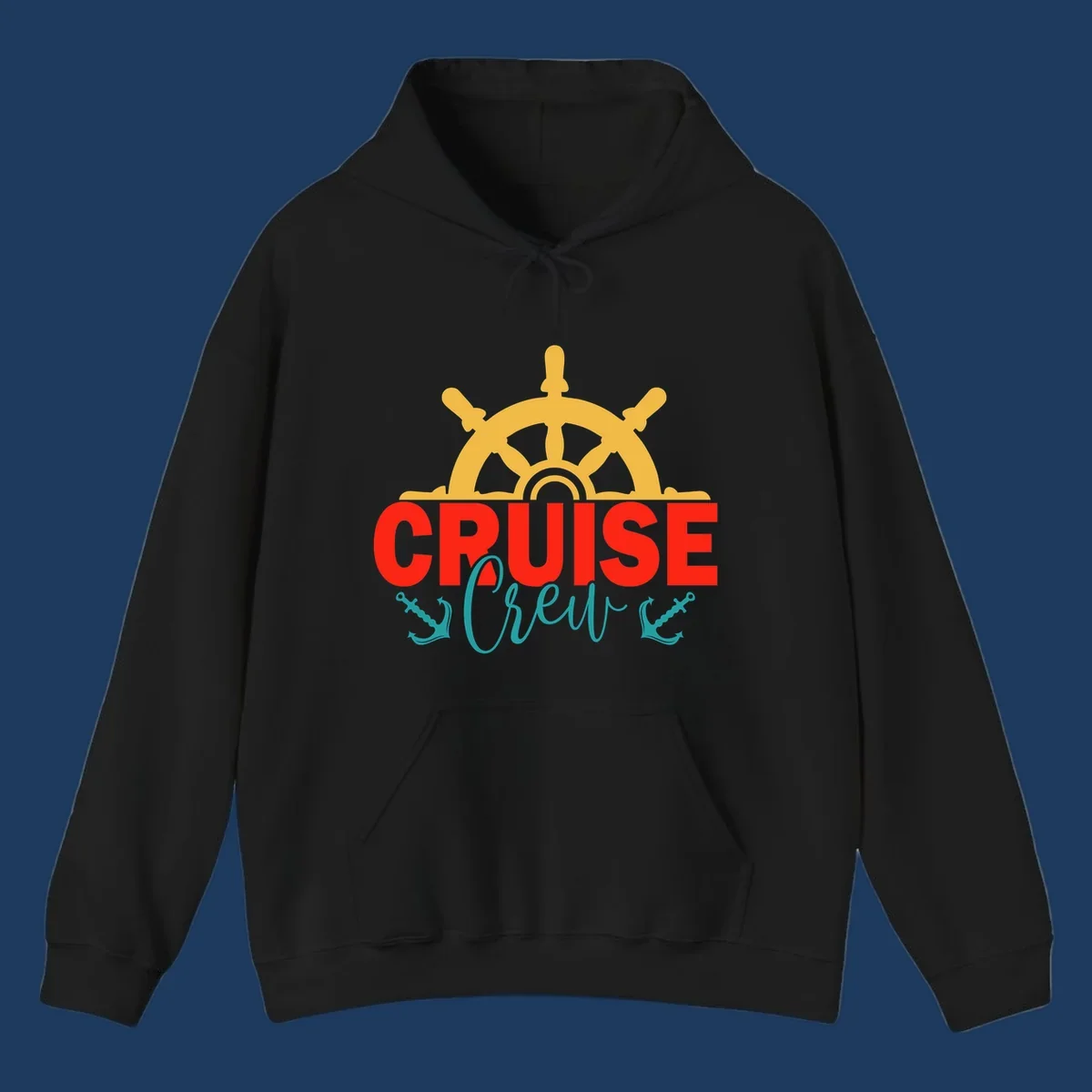 Golden ship's wheel above red 'CRUISE' text with teal 'Shrek' lettering on gray background