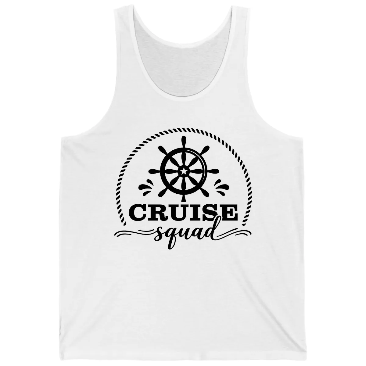 Cruise Squad Nautical Wheel Tank in White