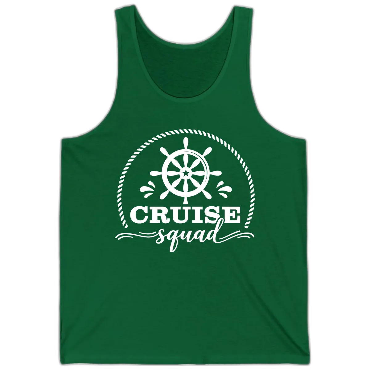 Cruise Squad Nautical Wheel Tank in Kelly