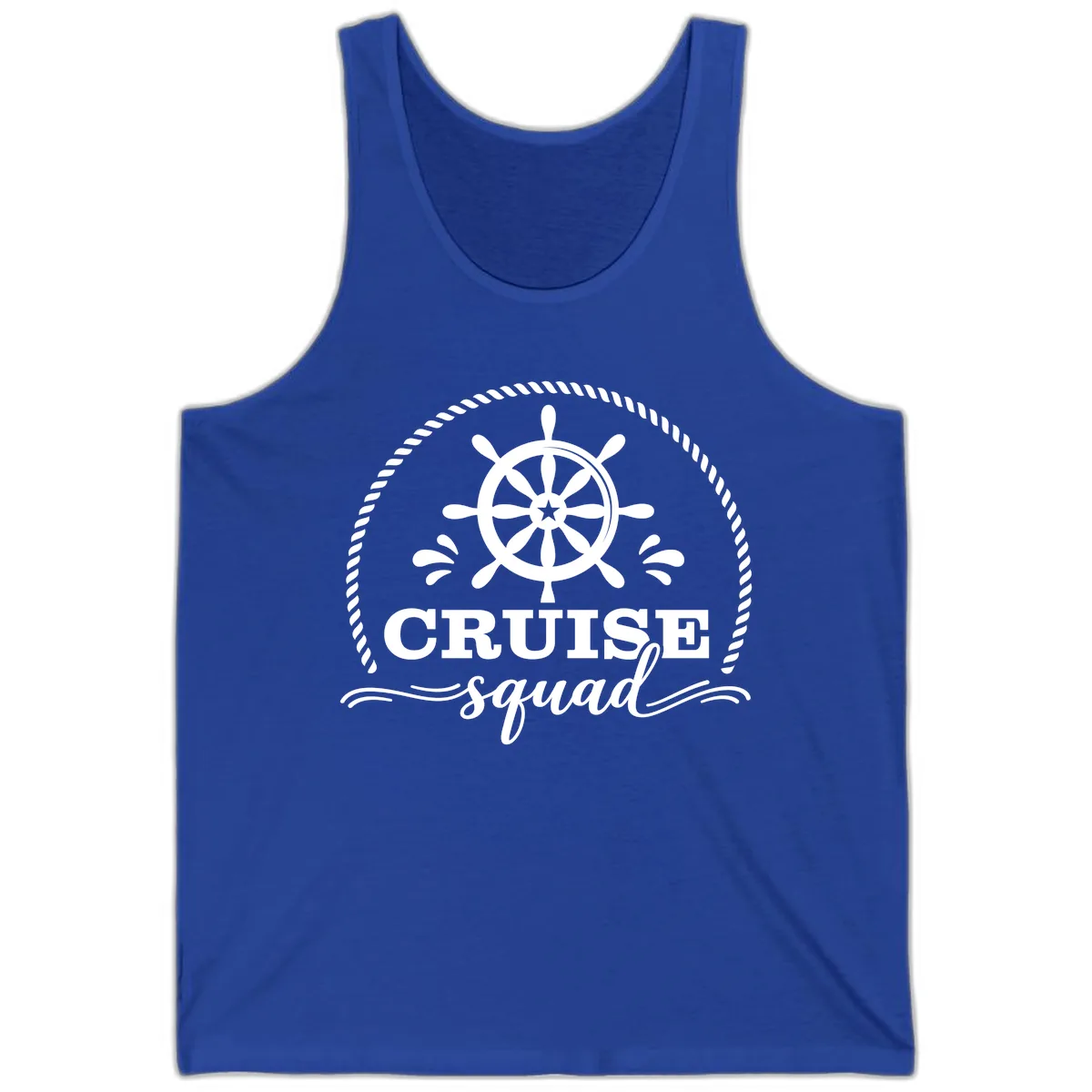 Cruise Squad Nautical Wheel Tank in True Royal
