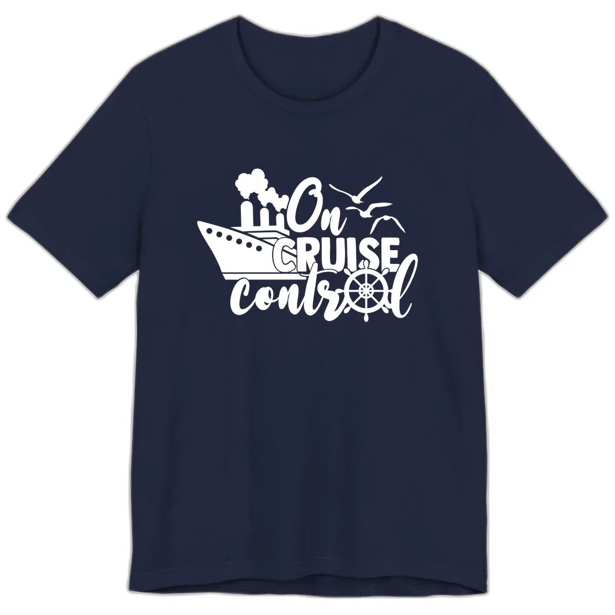 On Cruise Control Premium T-Shirt in Navy