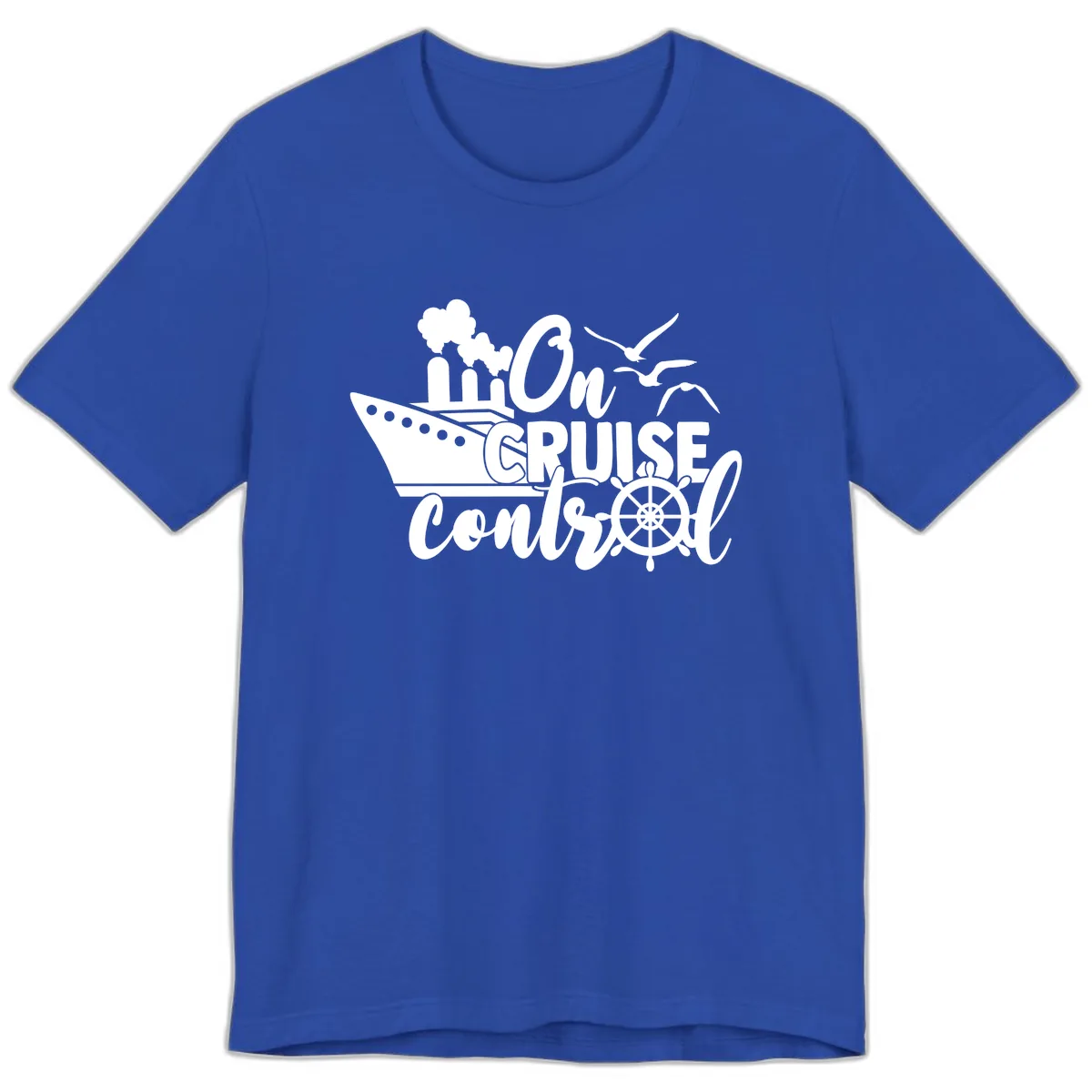 On Cruise Control Premium T-Shirt in True Royal