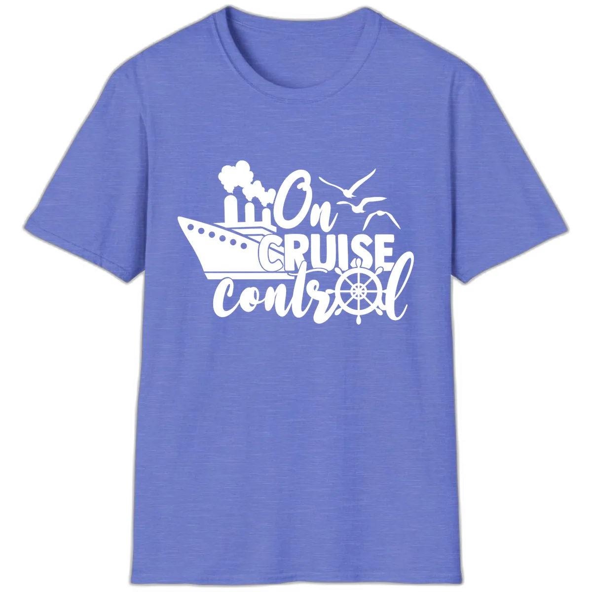 On Cruise Control T-Shirt in Heather Royal