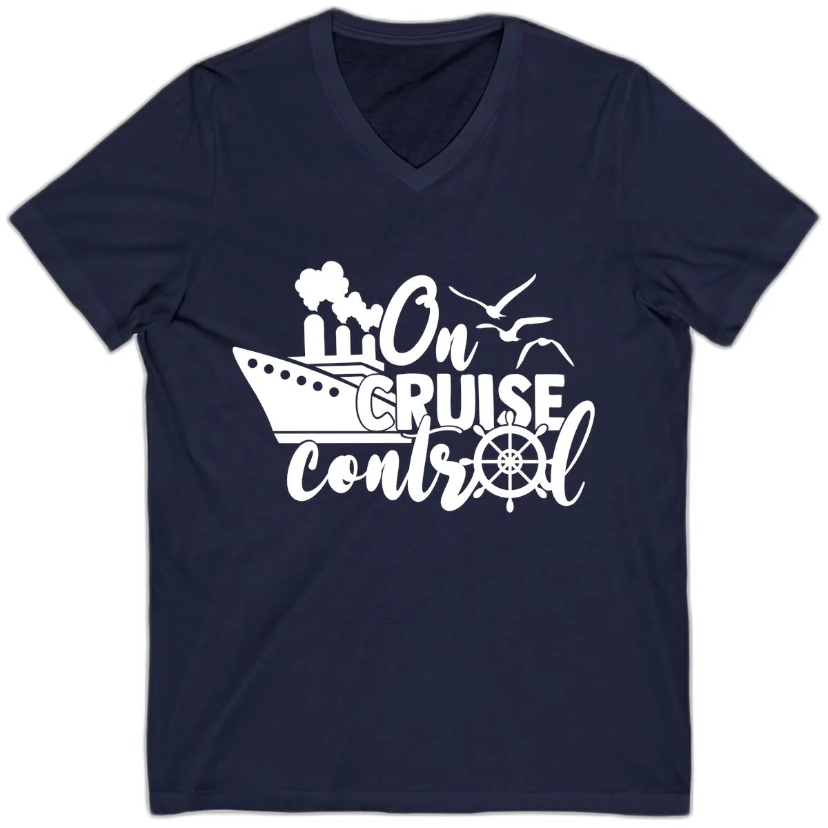 On Cruise Control V-Neck in Navy