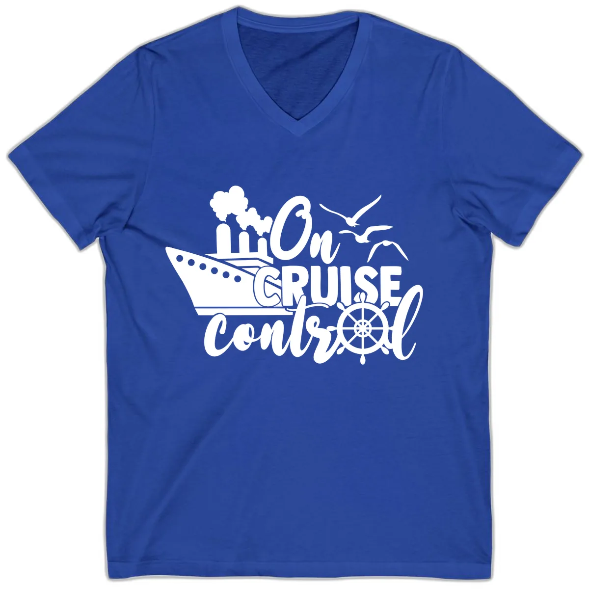 On Cruise Control V-Neck in True Royal