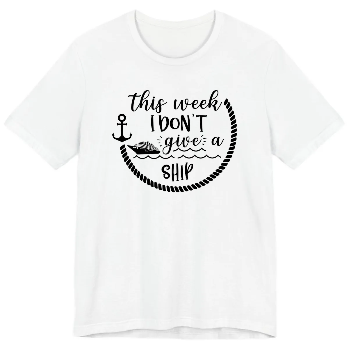 This Week I Don't Give A Ship Premium T-Shirt in White