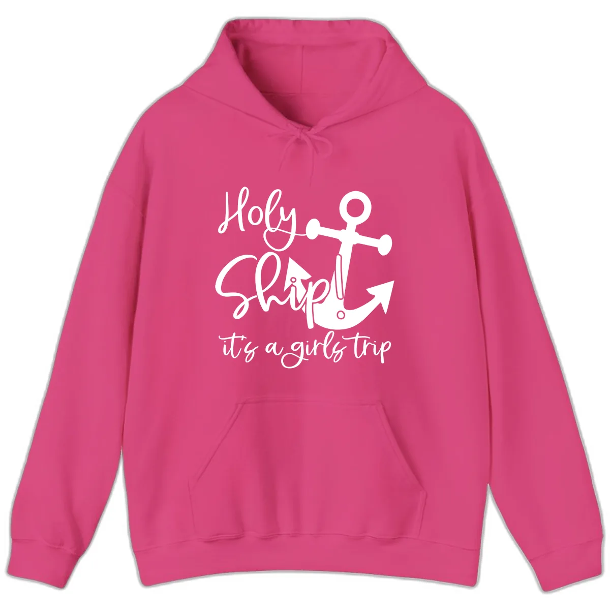 Holy Ship Girls Trip Anchor Hoodie in Heliconia