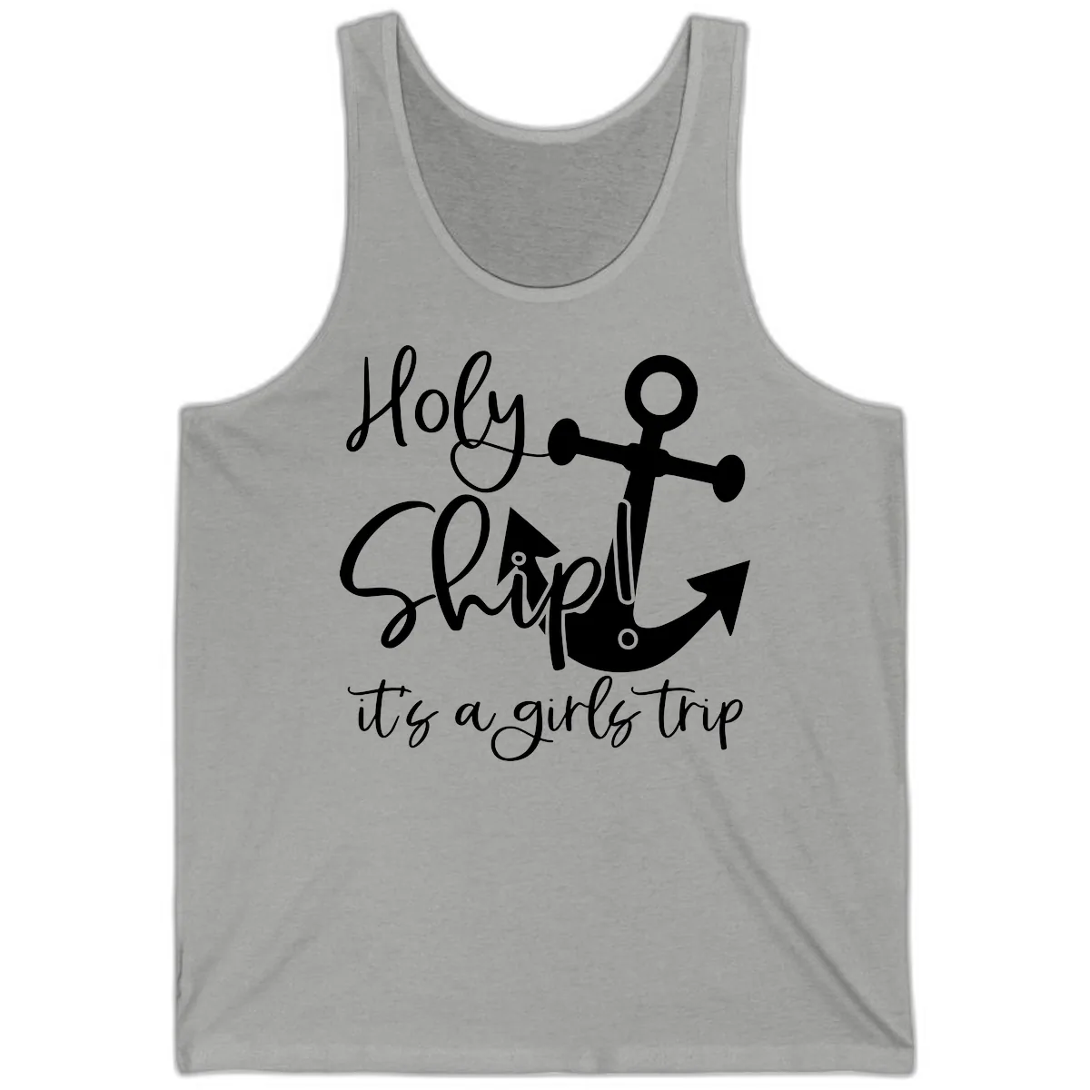Holy Ship Girls Trip Anchor Tank in Athletic Heather