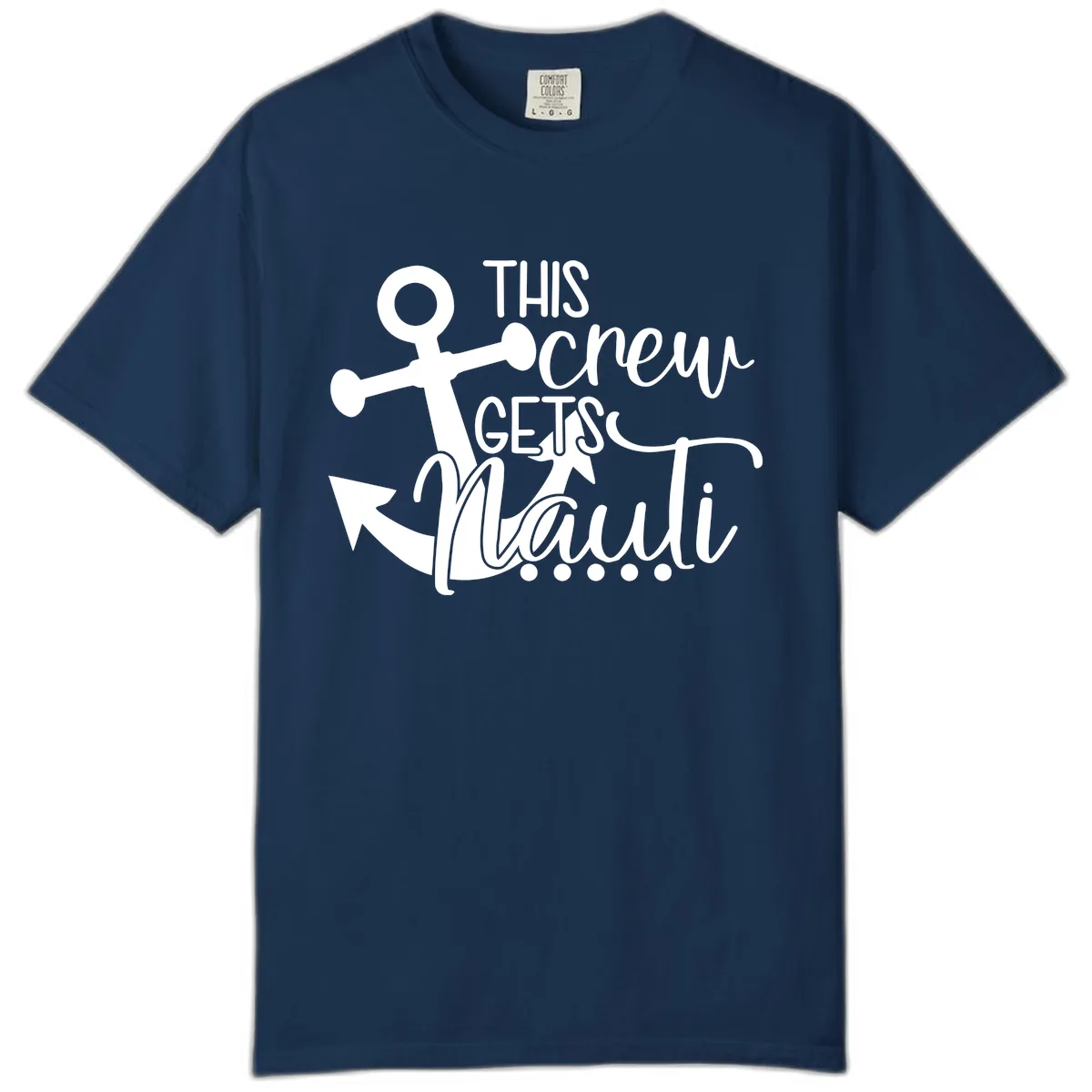 This Crew Gets Maui Comfort Color in Navy