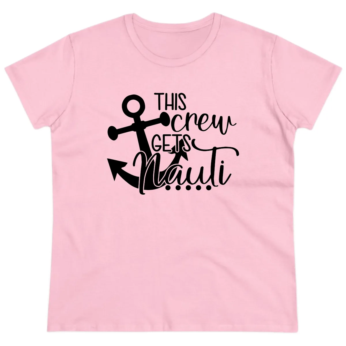 This Crew Gets Maui Ladies Tee in Light Pink