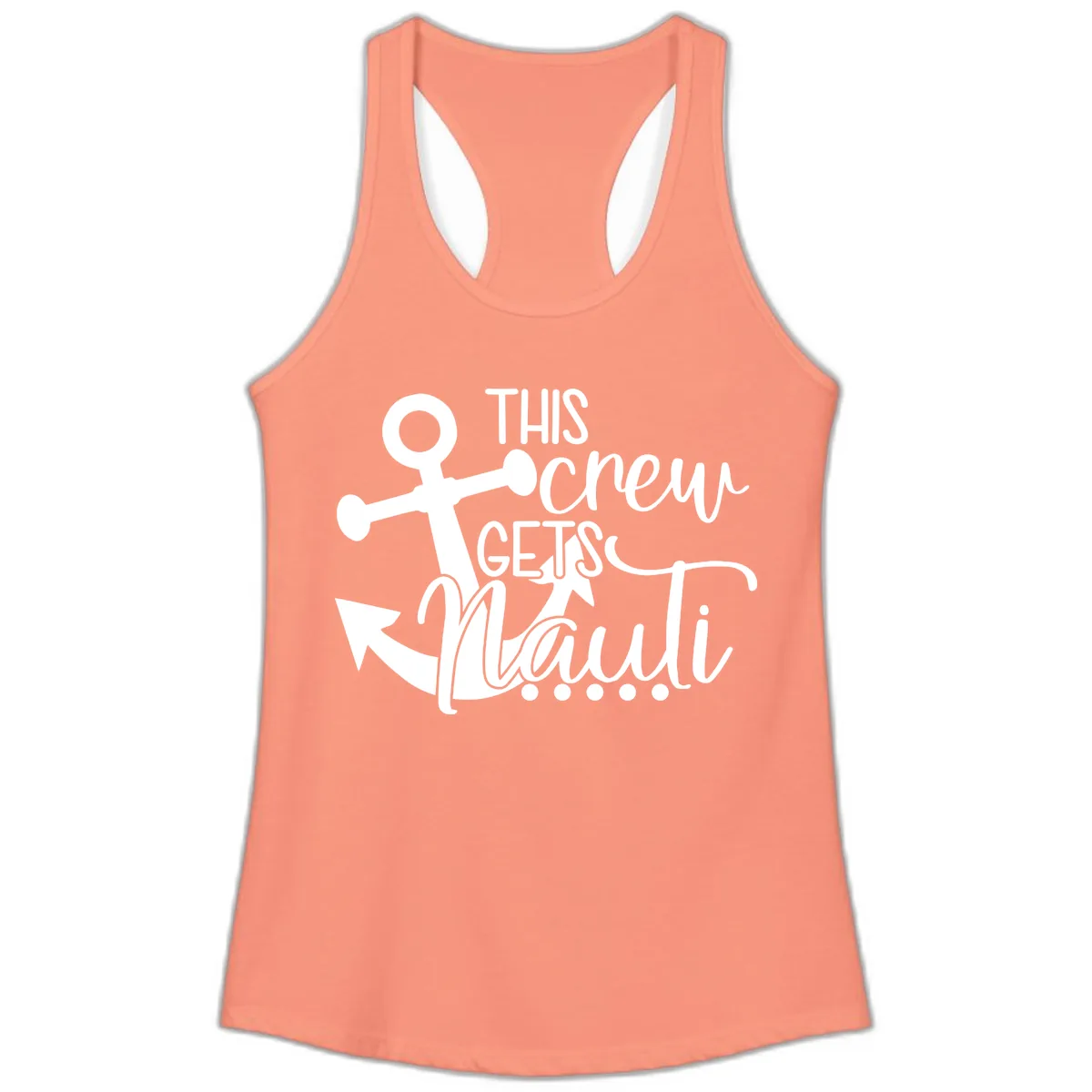 This Crew Gets Maui Ladies Tank in Solid Light Orange