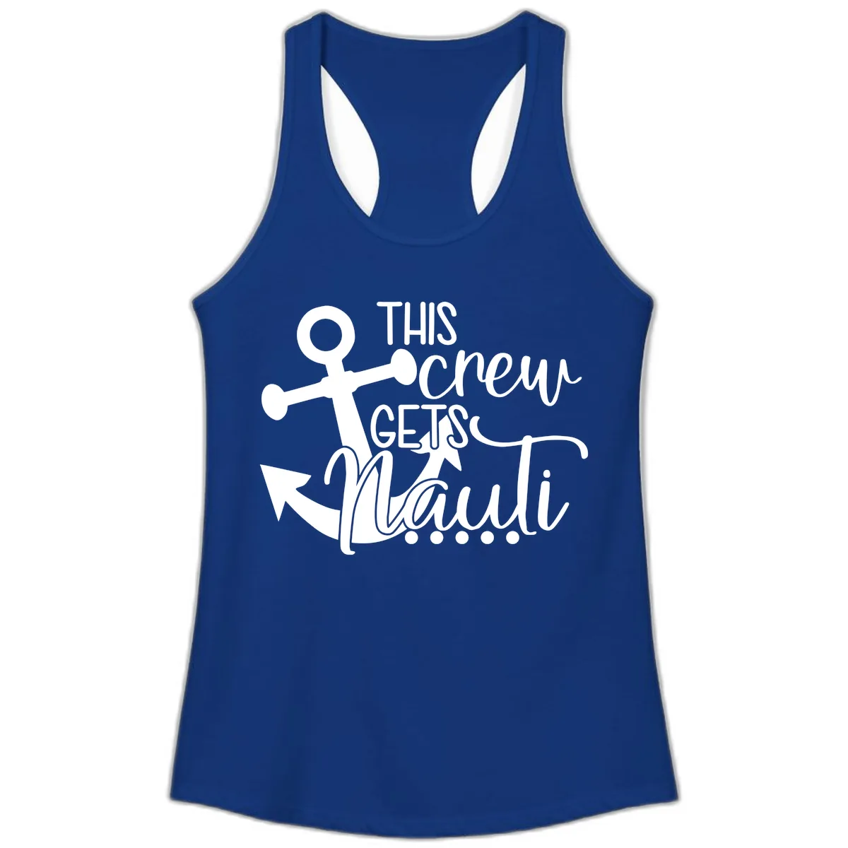 This Crew Gets Maui Ladies Tank in Solid Royal