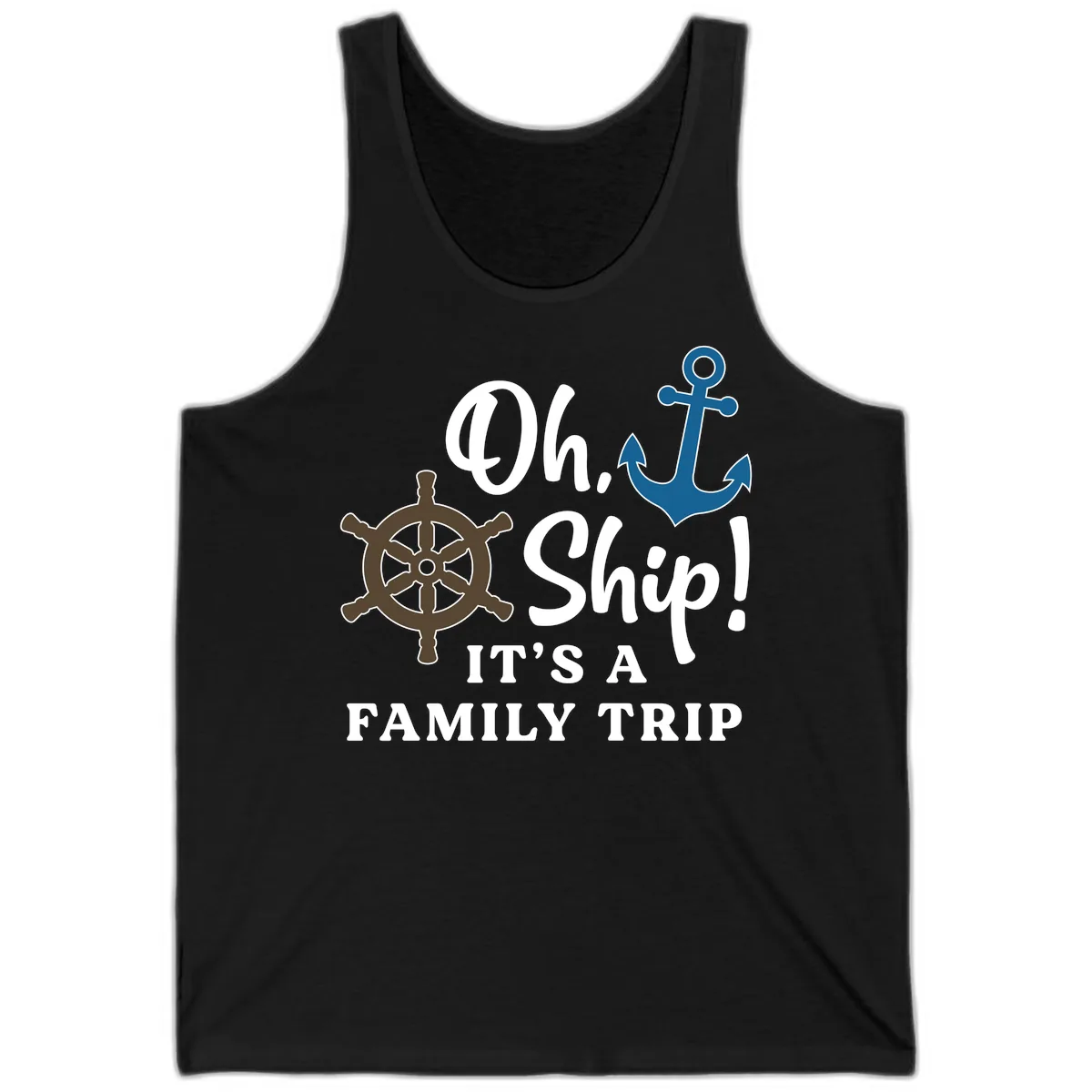 Oh Ship Family Trip Tank in Black
