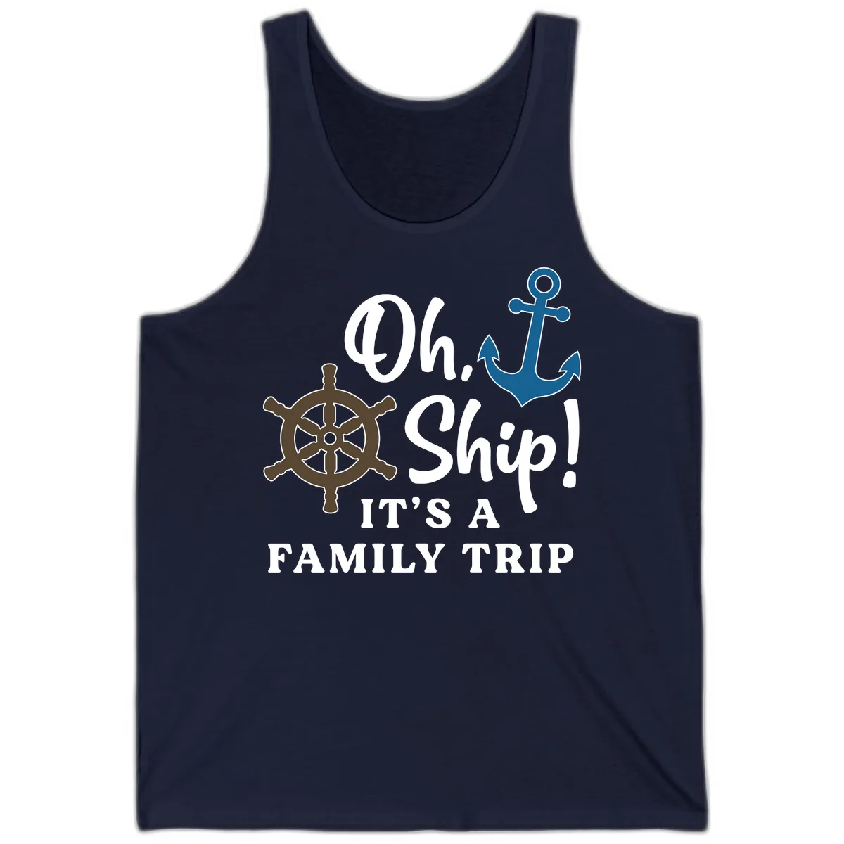Oh Ship Family Trip Tank in Navy