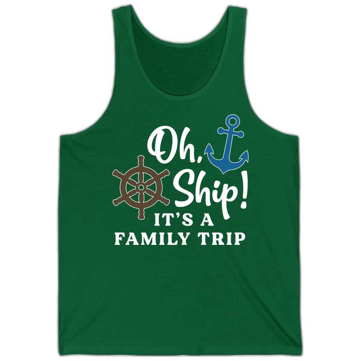 Oh Ship Family Trip Tank in Kelly