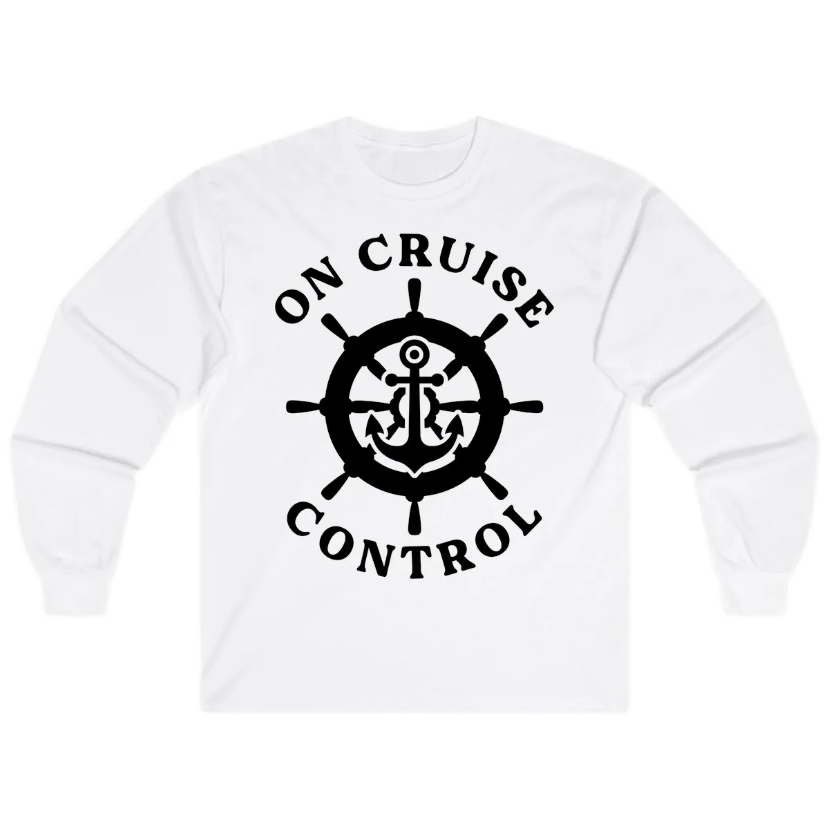 On Cruise Control Anchor Wheel Long Sleeve in White