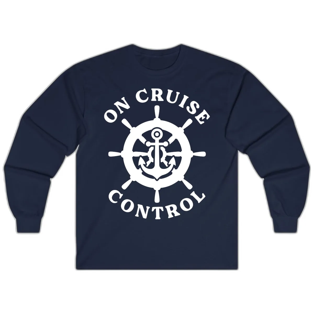 On Cruise Control Anchor Wheel Long Sleeve in Navy