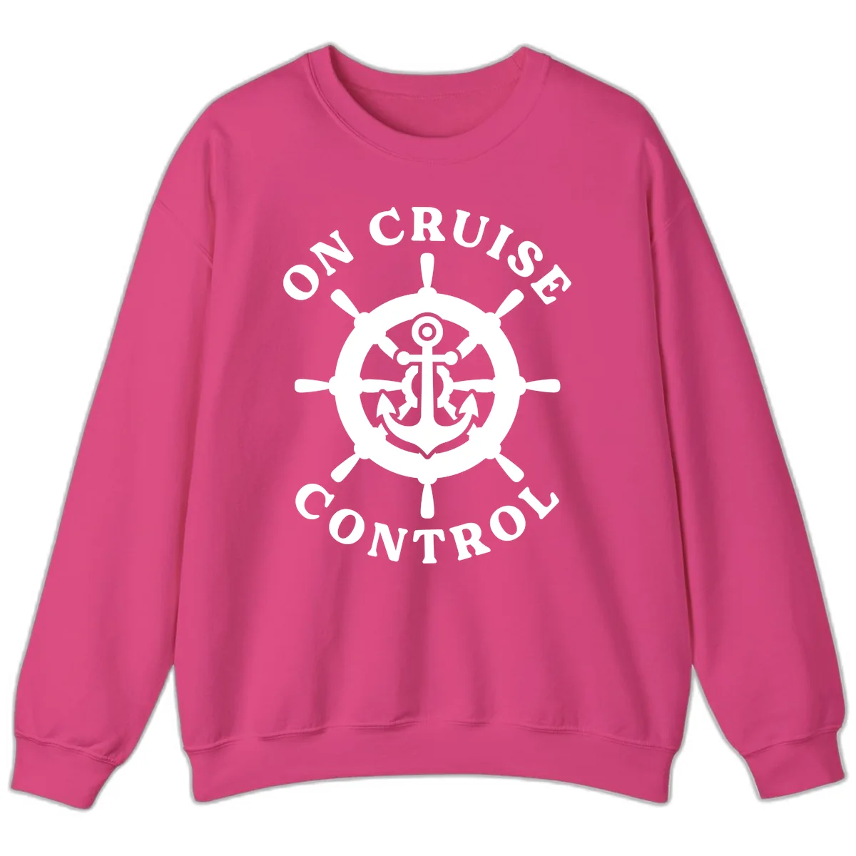 On Cruise Control Anchor Wheel Sweatshirt in Heliconia
