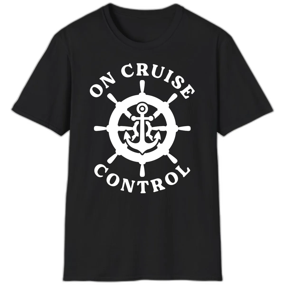 On Cruise Control Anchor Wheel T-Shirt in Black