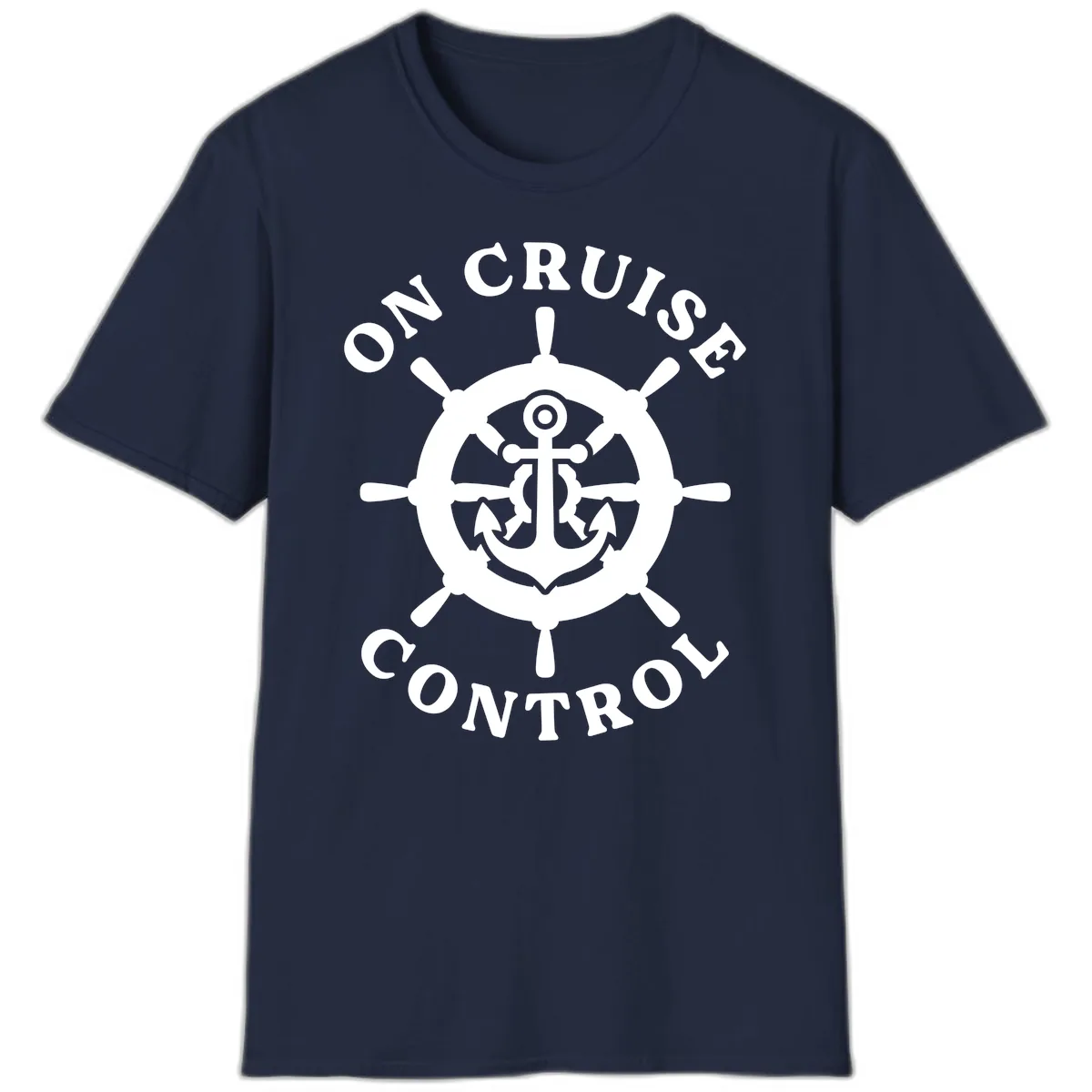 On Cruise Control Anchor Wheel T-Shirt in Navy