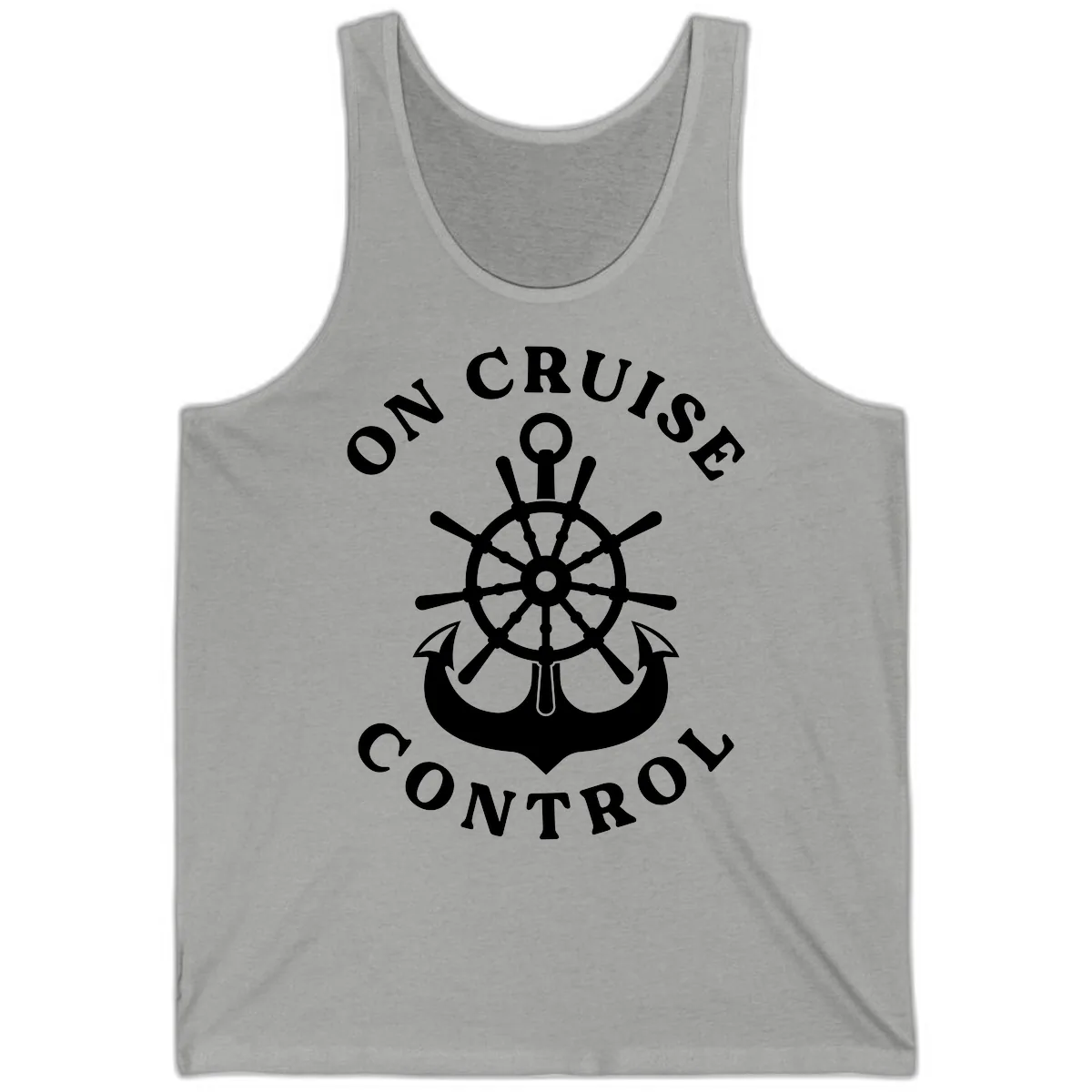 On Cruise Control Nautical Wheel Tank in Athletic Heather