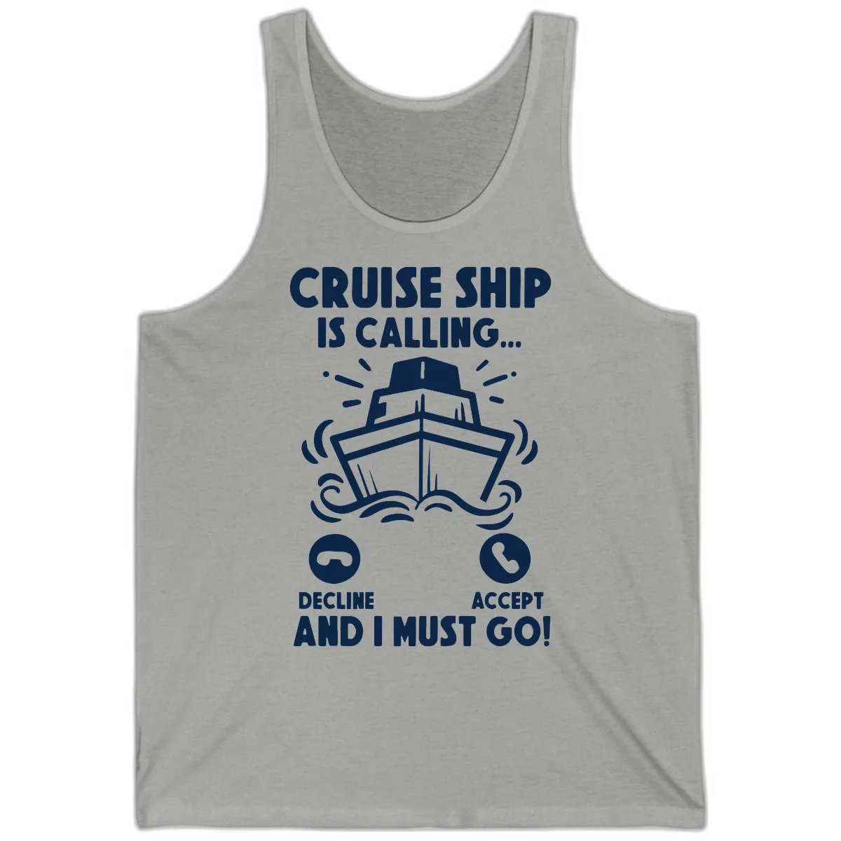 Cruise Ship Is Calling Tank in Athletic Heather
