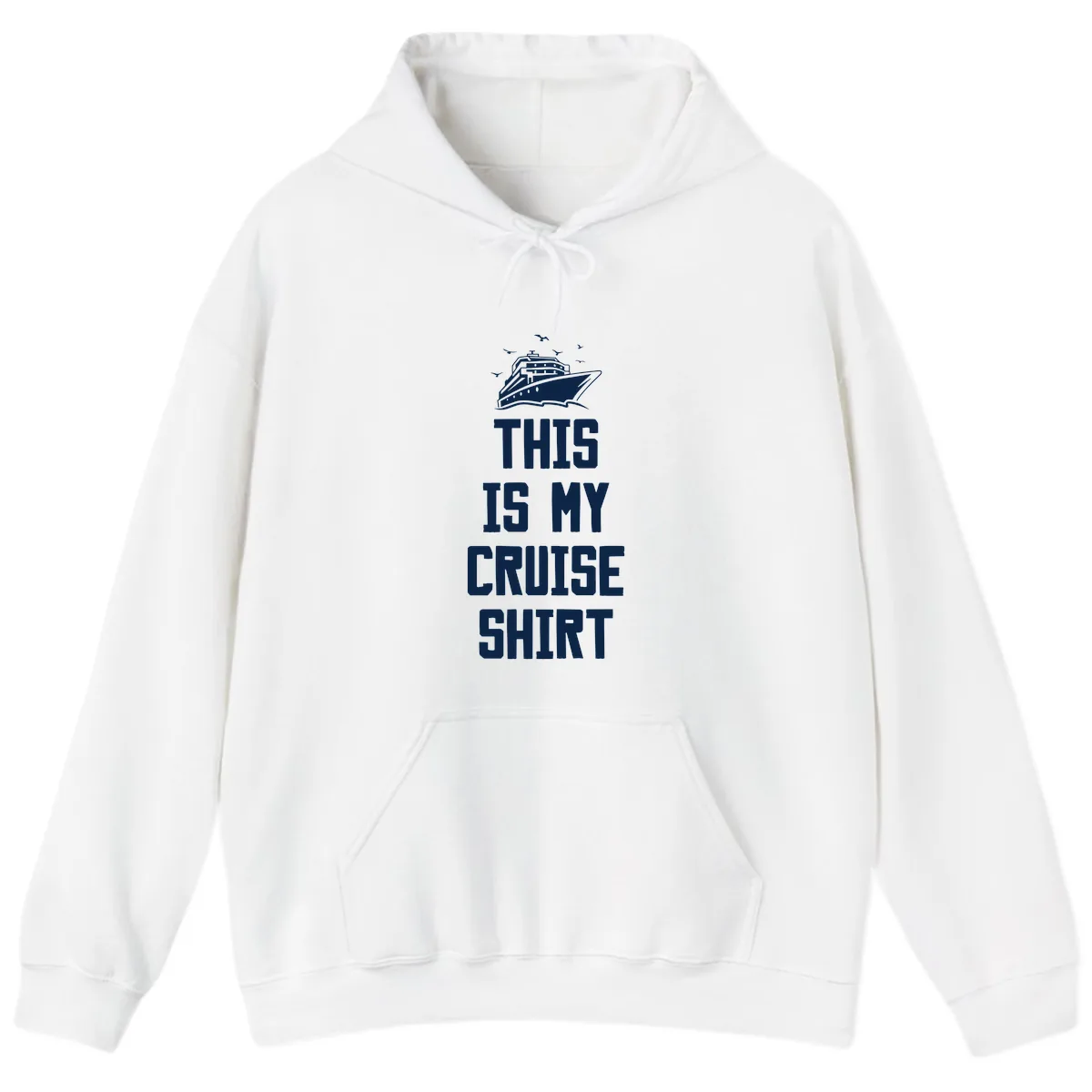 This Is My Cruise Shirt Hoodie in White