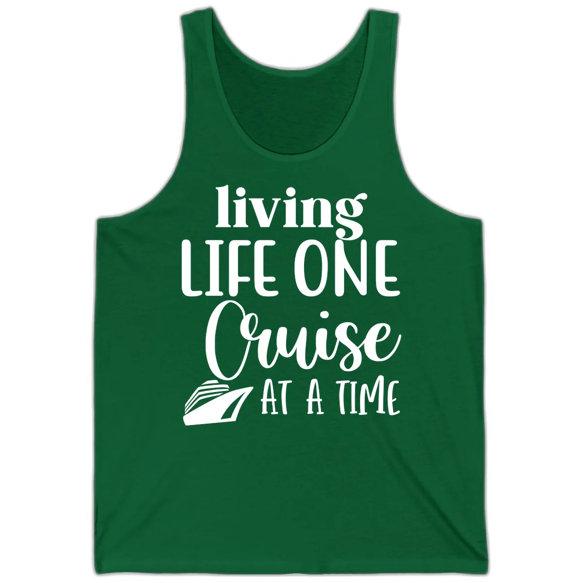 Living Life One Cruise At A Time Tank in Kelly